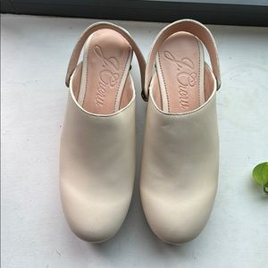 Jcrew Beige Clogs